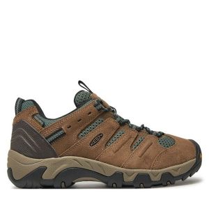 Trekkingi Keen. Brązowe buty sportowe Keen, bez wzorów, bez zapięcia, trekkingowe. Za 279,99 zł.