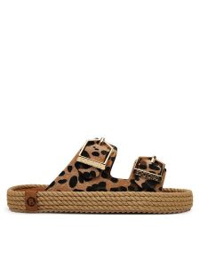 Bohonomad Espadryle Sydney SYD.12-LEO Brązowy. Brązowe espadryle Bohonomad, bez wzorów, ze skóry, bez obcasa. Za 269,99 zł.