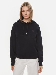 Tommy Hilfiger Bluza Flag WW0WW41245 Granatowy Regular Fit. Niebieskie bluzy TOMMY HILFIGER, xl, bez wzorów, z bawełny, bez kaptura. Za 309,99 zł.