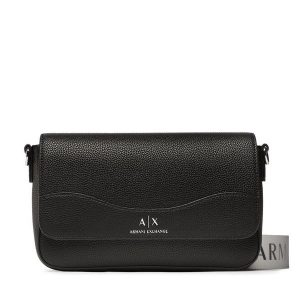Torebka Armani Exchange. Czarne listonoszki Armani Exchange, bez wzorów, bez dodatków. Za 479,99 zł.