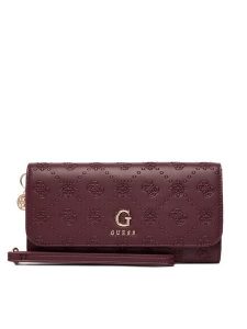 Guess Portfel PW7546 P5461 Bordowy. Czerwone portfele Guess, z aplikacjami, ze skóry. Za 259,99 zł.