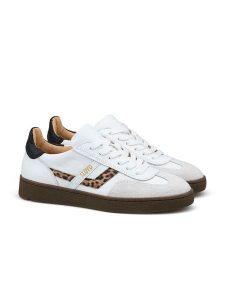 LLOYD Skórzane sneakersy w kolorze biało-czarno-jasnobrązowym rozmiar: 40. Białe trampki LLOYD, bez wzorów, bez zapięcia. Za 330,20 zł.