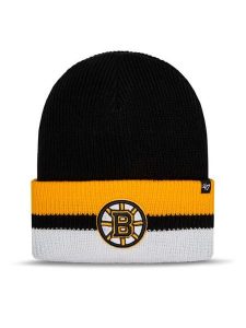 47 Brand Czapka NHL Boston Bruins Split Cuff '47 H-SPLCC01ACE-BK Czarny. Czarne czapki 47 Brand, bez wzorów, z materiału. Za 149,99 zł.