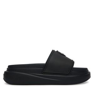 Klapki KARL LAGERFELD. Czarne klapki KARL LAGERFELD, bez wzorów, bez obcasa. Za 484,99 zł.