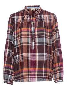 Camel Active Bluzka w kolorze czerwono-różowo-czarnym rozmiar: XS. Czarne bluzki Camel Active, xs, bez wzorów, bez kołnierzyka, bez ramiączek. Za 166,88 zł.