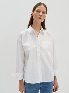 Someday Bluzka w kolorze białym rozmiar: 36. Białe bluzki someday., bez wzorów, z bawełny, bez kołnierzyka, bez ramiączek. Za 218,95 zł.