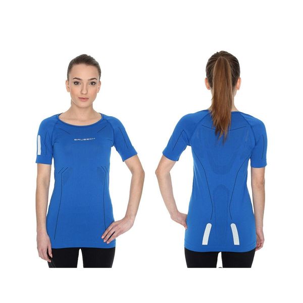 Koszulka damska krótki rękaw Brubeck Athletic ciemnoniebieski S SS11080. Szare koszule nocne Brubeck, bez wzorów, bez ramiączek. Za 109,00 zł.