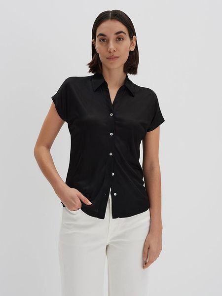 Someday Koszulka w kolorze czarnym rozmiar: 36. Czarne bluzki someday., bez wzorów, z wiskozy, bez kołnierzyka, bez ramiączek. Za 131,12 zł.