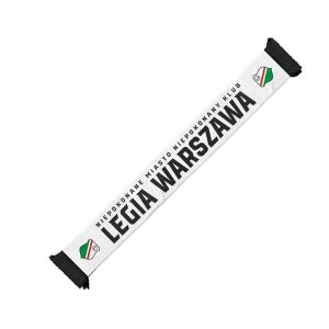 Szalik Legia Warszawa Niepokonane Miasto Niepokonany Klub. Białe szaliki LEGIA, bez wzorów, z materiału. Za 49,99 zł.
