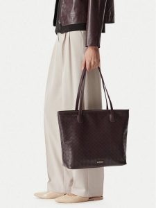 Lasocki Torebka CEO-LSK-L-003-10 Fioletowy. Fioletowe shopper bag Lasocki, bez wzorów, ze skóry, bez dodatków. Za 179,99 zł.