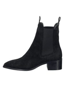GANT Footwear Skórzane sztyblety "St Broomly" w kolorze czarnym rozmiar: 37. Czarne botki GANT Footwear, bez wzorów, ze skóry, bez zapięcia. Za 355,93 zł.