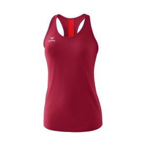 Damski tank top Erima Squad. Czerwone topy Erima, l, bez wzorów, sportowe, bez kołnierzyka, bez ramiączek. W wyprzedaży za 115,50 zł.