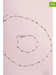 Heliophilia 2-częściowy zestaw biżuterii rozmiar: onesize. Szare bransoletki Heliophilia, z cyrkonią, srebrne. Za 156,61 zł.