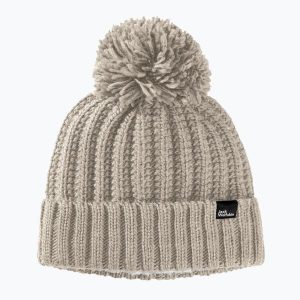 Czapka zimowa damska Jack Wolfskin Highloft Knit. Szare czapki Jack Wolfskin, bez wzorów, sportowe. Za 139,99 zł.