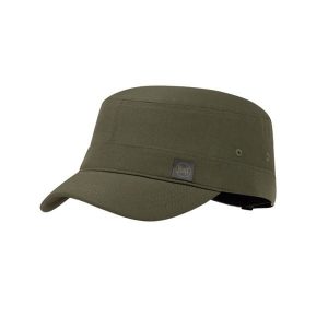Czapka z daszkiem BUFF MILITARY CAP SOLID TUNDRA. Zielone czapki Buff, bez wzorów, z nylonu, klasyczne. Za 139,90 zł.
