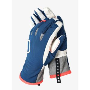 Rękawice skiturowe damskie Ortovox Tour Glove. Niebieskie rękawiczki ORTOVOX, bez wzorów. Za 314,99 zł.