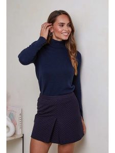 Soft Cashmere Kaszmirowy golf w kolorze granatowym rozmiar: XL. Niebieskie golfy Soft Cashmere, bez wzorów, z kaszmiru. Za 264,77 zł.