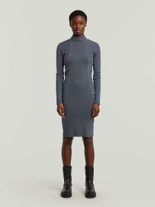 G-Star Sukienka w kolorze antracytowym rozmiar: S. Czarne sukienki G-Star, s, bez wzorów, retro, bez kołnierzyka, bez ramiączek, midi. Za 214,95 zł.