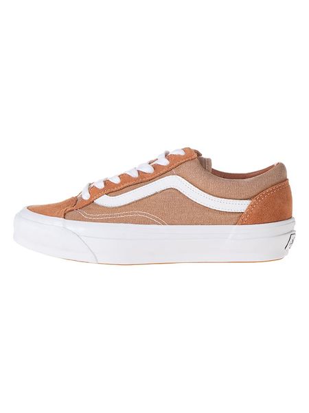 Vans Skórzane sneakersy "Old Skool" w kolorze jasnobrązowym rozmiar: 37. Brązowe trampki Vans, bez wzorów, bez zapięcia. Za 194,95 zł.