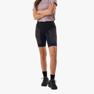 Szorty turystyczne damskie Swedemount Trondheim Trekking Shorts wodoodporne. Czarne szorty SWEDEMOUNT, bez wzorów, z tkaniny, sportowe. Za 249,99 zł.