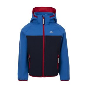 Trespass Hanbury- Kurtka softshell unisex granatowa. Niebieskie kurtki Trespass, bez wzorów, z softshellu, bez kaptura. Za 186,83 zł.