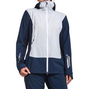 Kurtka trekkingowa damska Schoffel Miara Softshell. Niebieskie kurtki Schöffel, xl, bez wzorów, z elastanu, bez kaptura. Za 459,00 zł.
