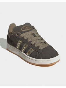 Adidas Skórzane sneakersy "CAMPUS 00s" w kolorze khaki rozmiar: 38. Brązowe trampki ADIDAS, bez wzorów, bez zapięcia. Za 331,46 zł.