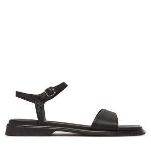 Sandały Vagabond Shoemakers. Czarne sandały Vagabond Shoemakers, bez wzorów, bez obcasa, na płaskiej podeszwie, bez zapięcia. Za 479,99 zł.