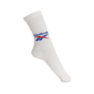 Skarpety sportowe unisex Reebok CL FO CREW SOCK-3 PAK. Białe skarpetki Reebok, bez wzorów. W wyprzedaży za 45,00 zł.