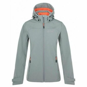 Damska kurtka softshell Kilpi RAVIA-W. Szare kurtki Kilpi, xs, bez wzorów, z softshellu, bez kaptura. Za 318,77 zł.