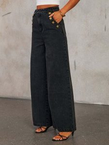 Tazga Dżinsy - Comfort fit - w kolorze czarnym rozmiar: 38. Czarne jeansy Tazga, bez wzorów, z podwyższonym stanem. Za 199,49 zł.