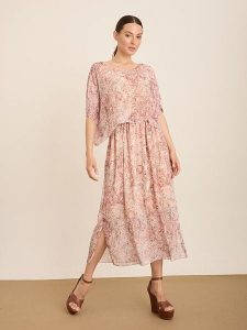 BGN Sukienka w kolorze jasnoróżowym rozmiar: 40. Różowe sukienki BGN, bez wzorów, bez kołnierzyka, bez ramiączek, midi. Za 163,95 zł.