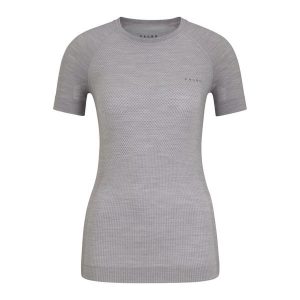 Koszulka damska Falke Wool-Tech Light. Szare bluzki ADIDAS, bez wzorów, z jersey, sportowe, bez kołnierzyka, bez ramiączek. Za 390,00 zł.
