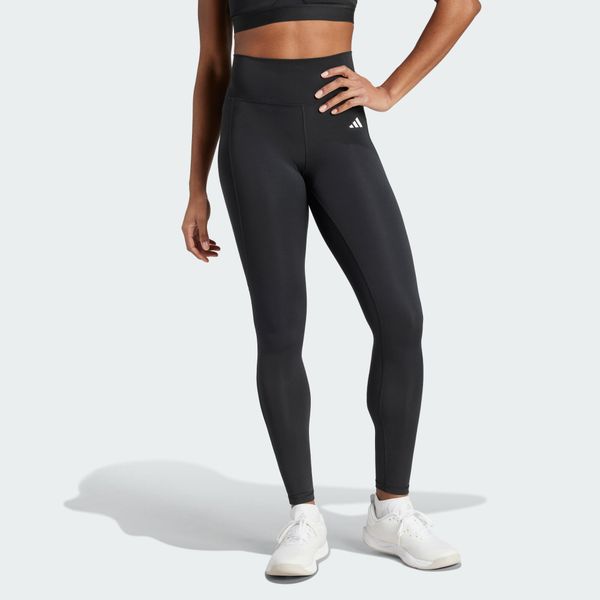 Legginsy Optime Essentials Stay In Play Full-Length. Czarne legginsy ADIDAS, bez wzorów, z materiału. Za 259,00 zł.