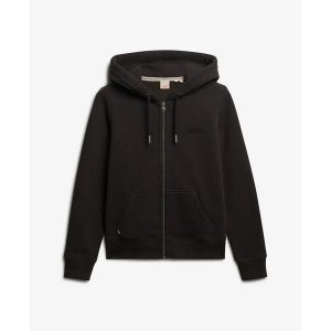 Bluza damska z kapturem Superdry Vintage Metallic. Czarne bluzy Superdry, bez wzorów, z kapturem. Za 353,95 zł.