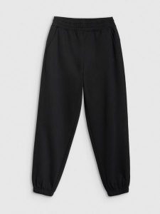 4F Spodnie dresowe joggery damskie - czarne L. Czarne spodnie dresowe 4f, l, bez wzorów, z dresówki. Za 129,99 zł.