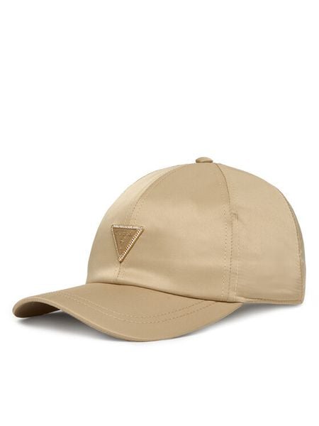 Guess Czapka z daszkiem AW5396 POL01 Beżowy. Brązowe czapki Guess, z aplikacjami, z poliesteru. Za 104,99 zł.
