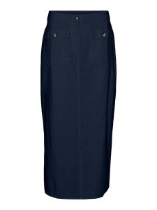 Vero Moda Spódnica "Luna" w kolorze niebieskim rozmiar: XS. Niebieskie spódnice Vero Moda, na co dzień, xs, bez wzorów, midi. Za 57,06 zł.