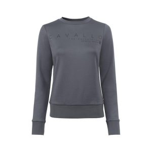 Sweter damski Cavallo Cavalruth. Szare swetry klasyczne CAVALLO, na zimę, bez kołnierzyka. Za 218,50 zł.