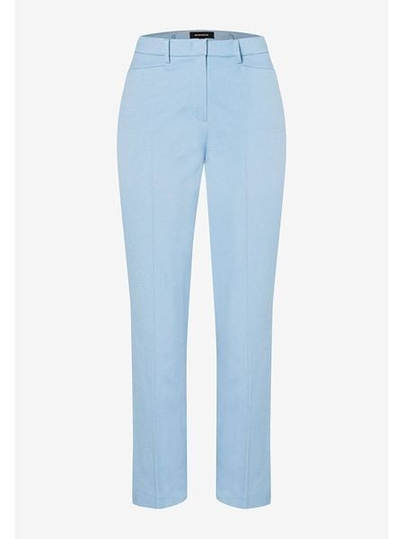 More & More Spodnie w kolorze błękitnym rozmiar: 36. Niebieskie spodnie z wysokim stanem More & More, bez wzorów, z materiału, z podwyższonym stanem. Za 131,43 zł.