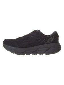 HOKA ONE ONE Buty "Clifton L Suede" w kolorze czarnym do biegania rozmiar: 43 1/3. Czarne buty sportowe Hoka One One, bez wzorów, bez zapięcia, do biegania. Za 386,53 zł.