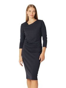 Ilse Jacobsen Sukienka w kolorze antracytowym rozmiar: S. Czarne sukienki Ilse Jacobsen, na imprezę, s, bez wzorów, z wiskozy, klasyczne, bez kołnierzyka, bez ramiączek, midi. Za 208,99 zł.