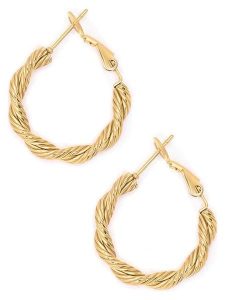 MOODE Kolczyki-kreole "Quitterie" rozmiar: onesize. Żółte kolczyki MOODE, ze stali. Za 39,99 zł.