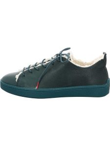 Think! Skórzane sneakersy w kolorze turkusowym rozmiar: 42,5. Niebieskie trampki Think, bez wzorów, bez zapięcia. Za 227,85 zł.