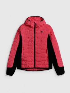 4F Kurtka trekkingowa z wypełnieniem Primaloft Silver damska - różowa S. Czerwone kurtki 4f, na lato, l, bez wzorów, z materiału, bez kaptura. Za 399,99 zł.