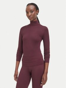 Guess Body V6BP04 K6317 Bordowy Slim Fit. Czerwone body i gorsety Guess, z aplikacjami, z syntetyku. Za 264,99 zł.