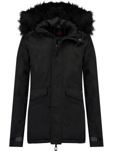 Canadian Peak Parka "Adaneaka" w kolorze czarnym rozmiar: L. Czarne płaszcze Canadian Peak, l, bez wzorów, bez kaptura. Za 143,56 zł.