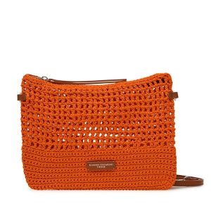 Torebka Gianni Chiarini. Pomarańczowe listonoszki Gianni Chiarini, bez wzorów, bez dodatków. Za 219,99 zł.