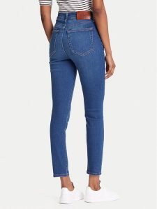 Calvin Klein Jeans Jeansy LV047B773G Granatowy Skinny Fit. Niebieskie jeansy Calvin Klein Jeans, bez wzorów, z bawełny. Za 289,99 zł.