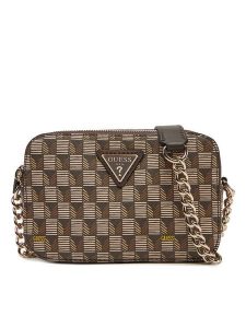 Guess Torebka HWJT93 44140 Brązowy. Brązowe listonoszki Guess, z aplikacjami, ze skóry, bez dodatków. Za 309,99 zł.